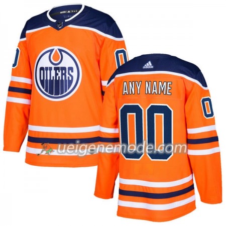 Herren Eishockey Edmonton Oilers Trikot Custom Adidas 2017-2018 Royal Authentic